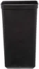 A black rectangular trash can is shown against a white background. Produktbild-Vorschau