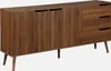 sweeek - Skandinavisches Sideboard mit 2 Türen 160 cm - Produktbild-Vorschau 3