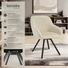 Chaise pivotante avec accoudoirs Snug en velours, Voir les images du produit 2