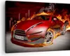 Bild auf Leinwand - Leinwandbild - Auto Flammen Rot - Produktbild-Vorschau 1