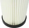 Close-up of a pleated vacuum cleaner filter with a black rubber seal at the bottom. Produktbild-Vorschau