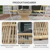 Outsunny Beistelltisch Rattan, Ø60 cm Gartentisch mit Produktbild-Vorschau 6