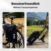 Wiltec fietstrolley, bagagedrager tas, zwart, 33 x 13 x 64 Productafbeelding-voorbeeld 6