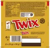 The image shows the packaging of Twix chocolate bars. Podgląd zdjęcia produktu