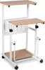 COSTWAY 2-in-1 Laptoptisch & Schreibtisch, Bürotisch auf Produktbild-Vorschau 1