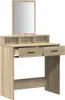 vidaXL Toaletný stolík Sonoma dub 79 x 41 x 140 cm Materiál Náhľad obrázku produktu 4