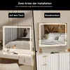 Miroir de maquillage Puluomis, 70x55 cm, avec éclairage LED Voir les images du produit 8