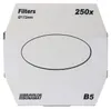 A cardboard box for coffee filters. The box has text indicating the product type, size, and quantity, as well as a brand logo. Produktbild-Vorschau