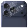Close-up of a smartphone camera module with protective films laid over the lenses. Produktbild-Vorschau