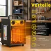 Eikuavons Bauheizer 3000W Elektro Heizlüfter mit Produktbild-Vorschau 5