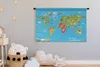 MuchoWow® Wandteppich Wandbehang Weltkarte Kinder - Modern Produktbild-Vorschau 3