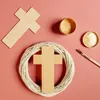 Creative Deco 10 x velký dřevěný křížek | 20 x 12,5 cm | Náhled obrázku produktu 2
