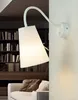 Wandlampe Weiß mit Schalter stylisch WIRE Moderne Leuchte Produktbild-Vorschau 1