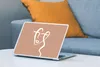 MuchoWow® Laptop Aufkleber Sticker Cover Gesicht - Abstrakt Produktbild-Vorschau 4