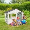 SNOWDRIFT Spielhaus aus Kunststoff, cremeweiß, 140x111x115 Produktbild-Vorschau 2