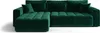 A green sectional sofa is shown against a white background. Náhled obrázku produktu