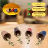 GICO 4 Stück Würfelbecher (echt Leder) bunt (9 cm) mit 6 Produktbild-Vorschau 3