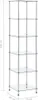 vidaXL Regál se 6 policemi transparentní 40x40x160 cm Náhled obrázku produktu 5