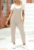 Damen-Jumpsuit, ärmellos, V-Ausschnitt, Spaghettiträger Produktbild-Vorschau 4