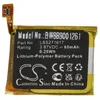A close-up, top-down view of a lithium-polymer battery pack. Produktbild-Vorschau