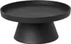 A black candle plate on a white background. Produktbild-Vorschau