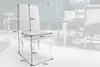 A gray dining chair with dimensions indicated by measurement lines and text. Náhled obrázku produktu