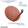 PremiumX PXA80 Satellitenschüssel 80cm Aluminium Ziegelrot Produktbild-Vorschau 2