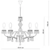 Globo Lighting Luster Metall verchromt, 6x E14 Produktbild-Vorschau 7