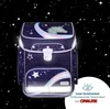 A children's backpack with a unicorn and star design against a starry night background. Produktbild-Vorschau