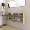 vidaXL Scarpiere da parete, 2 pezzi, rovere Sonoma, Anteprima dell’immagine prodotto 9