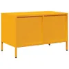 vidaXL Szafka pod TV musztardowy żółty 68x39x43,5 cm Stal Podgląd zdjęcia produktu 7