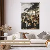 MuchoWow® Wandteppich Wandbehang Malerei - Collage - Alte Produktbild-Vorschau 2