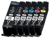 A set of Canon ink cartridges arranged diagonally. Anteprima dell’immagine prodotto