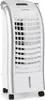 A white and silver evaporative cooler on wheels. Produktbild-Vorschau