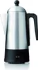 A stainless steel percolator coffee maker with a black base and handle, shown against a white background. Náhľad obrázku produktu