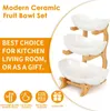Obstschale Obstkorb Etagere 3 Etagen,Fruchtkuchen Produktbild-Vorschau 4