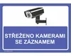Walteco Střeženo kamerami se záznamem (modrá), 210x148mm, Náhled obrázku produktu 1