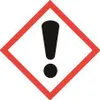 A hazard symbol with an exclamation mark inside a red diamond. Produktbild-Vorschau