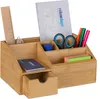 Organizer da scrivania Relaxdays, con cassetto, 6 Anteprima dell’immagine prodotto 1