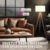 tectake® Lunaris stojaca lampa, trojnohý oceľový rám, 60 W Náhľad obrázku produktu 8