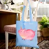 Mr. & Mrs. Panda Tote Bag Einhorn Schwein - Sky Blue - Produktbild-Vorschau 4