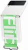 A white Samsung Galaxy Z Flip 3 phone case with a green strap attached. Produktbild-Vorschau