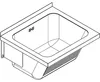 KWC Waschtrog SIRIUS, Edelstahl V2A, 470x270x430mm, Produktbild-Vorschau 3