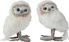 Figurine décorative Hibou 11x8x16cm fourrure synthétique Voir les images du produit 2