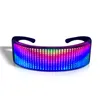 A pair of LED glasses with a colorful light display. Podgląd zdjęcia produktu
