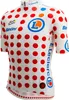 SANTINI Kurzarm Fahrradtrikot - TOUR DE FRANCE - POLKA DOT Podgląd zdjęcia produktu 3