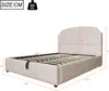 Flieks Hydraulisches Polsterbett 140x200cm mit Stauraum, Produktbild-Vorschau 5