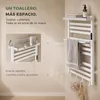 S'AFIELINA Toallero eléctrico baño con balda 700 × 600 mm Vista previa de la imagen del producto 8