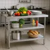 Wiltec pracovný stôl z nehrdzavejúcej ocele Stôl z Náhľad obrázku produktu 4