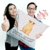 Mr. & Mrs. Panda Kissen 40x40 Erdmännchen - Grau Pastell - Produktbild-Vorschau 5
